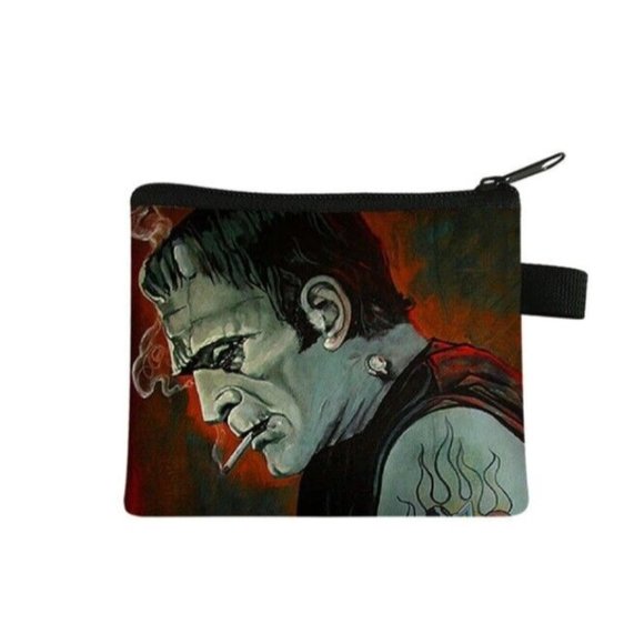 Unbranded Handbags - Gothic Frankenstein Monster Change Purse Makeup Bag Universal Monsters